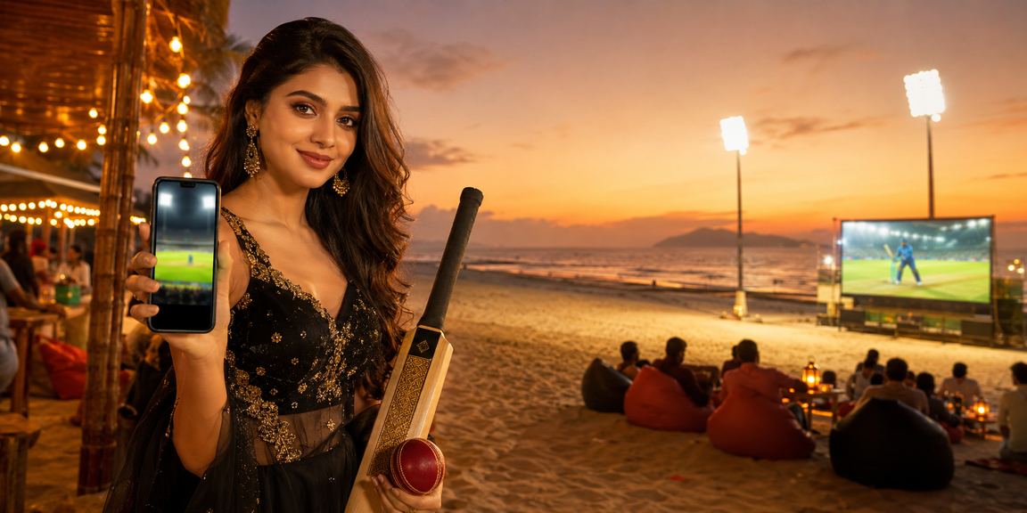 A user enjoying cricket betting on the 209 platform at the Chattogram seaside