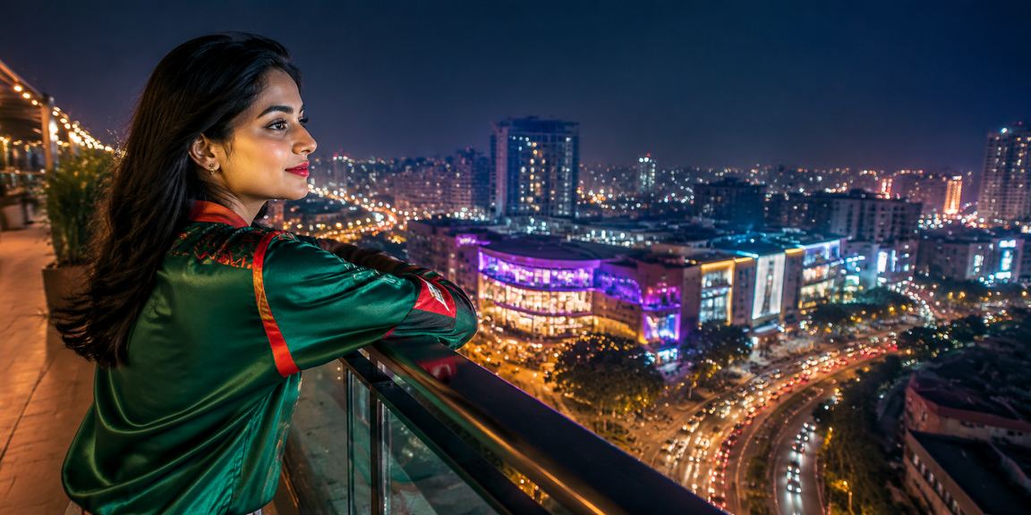 A user enjoying cricket betting on 209’s neon-lit platform in Chattogram