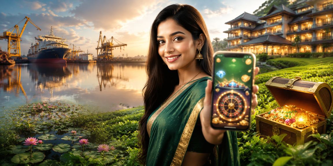খুলনায় চা বাগানের পাশে মোবাইলে 209 ক্যাসিনো গেম খেলছেন একজন ব্যবহারকারী